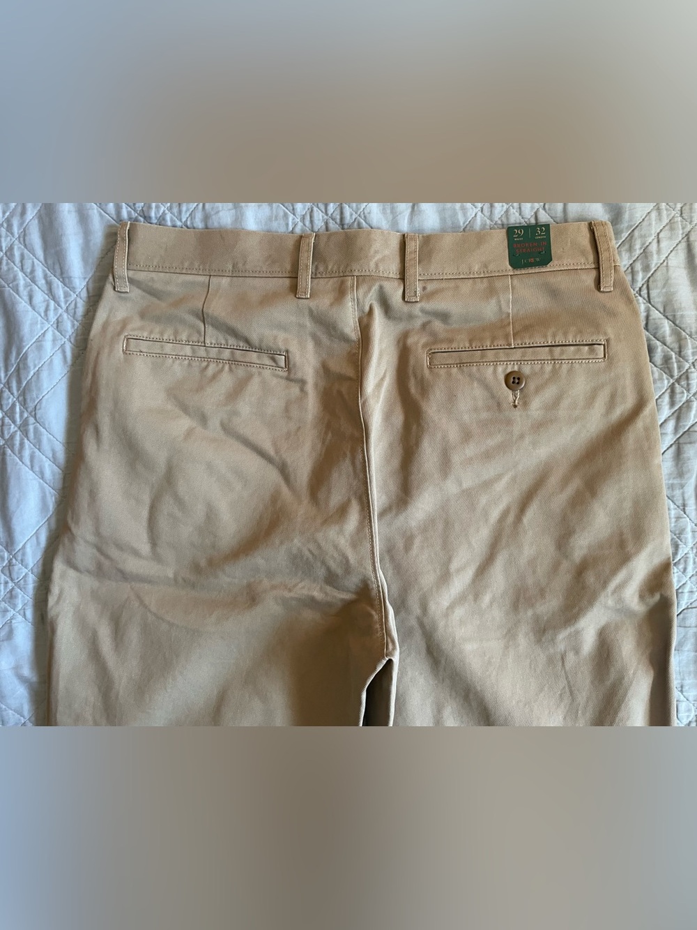 J. Crew Broken-in Straight chino pant in Dusty Khaki Size 29 NWD $98 CD466 - Picture 8 of 10